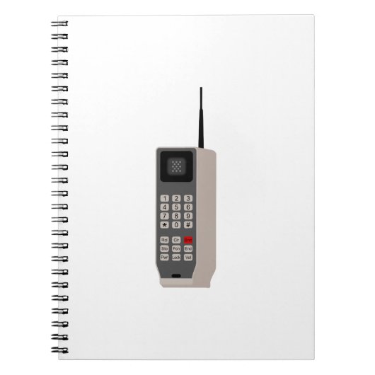 Telefoon cel Retro Notitieboek (Voorkant)