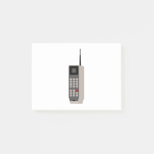 Telefoon cel Retro Post-it® Notes (Voorkant)