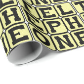 Telefoon, communicatieapparaat cadeaupapier (Rol Hoek)