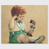 Telefoon door Jessie Willcox Smith Cadeaupapier (Vlak)