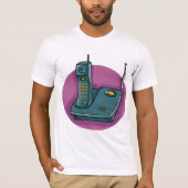 Telefoon en antwoordapparaat Mannen T-shirt (Voorkant)