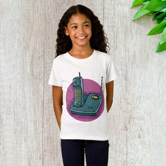 Telefoon en antwoordapparaat Meisjes T-shirt