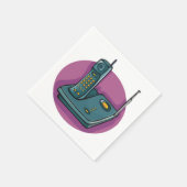 Telefoon en antwoordapparaat Papieren servetten (Hoek)