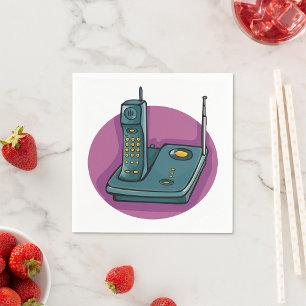 Telefoon en antwoordapparaat Papieren servetten