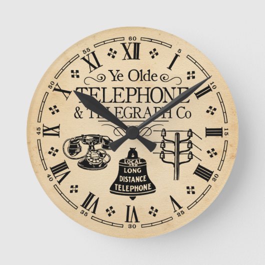  Telefoon en Telefoon Ronde Klok (Voorkant)