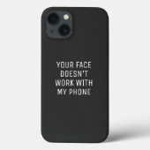 Telefoon Face ID Grappig Case-Mate iPhone Case (Achterkant)