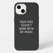 Telefoon Face ID Grappig iPhone Hoesje (Achterkant)