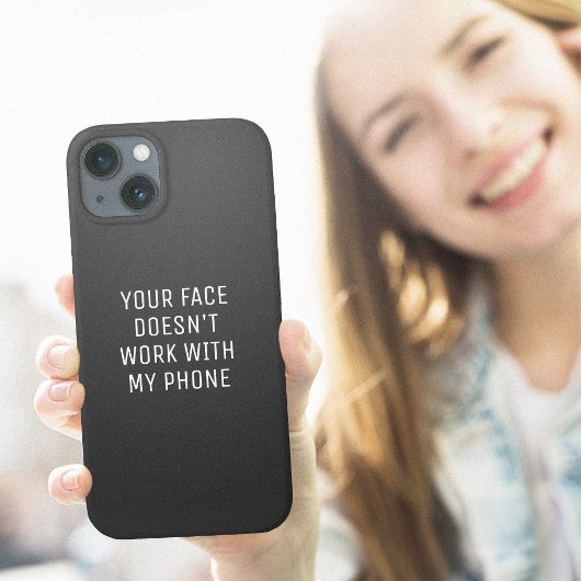 Telefoon Face ID Grappig iPhone Hoesje