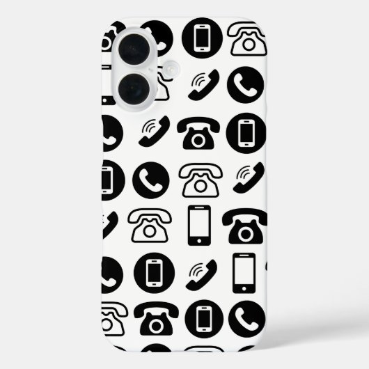 Telefoon Graphic iPhone Case (Achterkant)