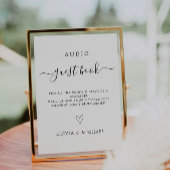 Telefoon Guestbook Sign, Audio Wedding Sign Kaart