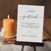 Telefoon Guestbook Sign, Audio Wedding Sign Kaart