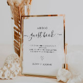Telefoon Guestbook Sign, Audio Wedding Sign Reclamebord Met Voetstuk