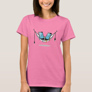 Telefoon hangmat T-shirt Funny Tech Lover T-shir