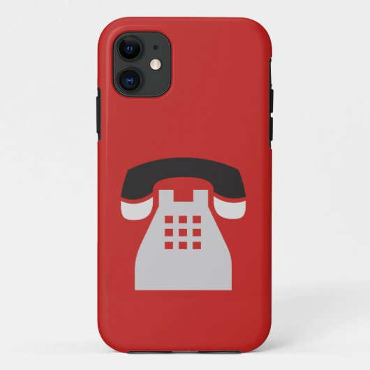Telefoon Iconic Red Retro op elke kleur Case-Mate iPhone Case (Achterkant)
