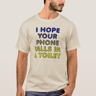 Telefoon in de toilet Funny T-Shirt