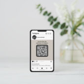 Telefoon Instagram Zakelijk Profiel Visitekaartje (Staand voorkant)