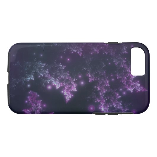 Telefoon / iPad case Fractal Leaves Violet Glow (Achterkant (Horizontaal))