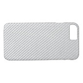 Telefoon - koolstofvezel - Metallic White Case-Mate iPhone Case (Achterkant (Horizontaal))