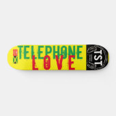 TELEFOON LIEFDE Skateboard, 7¾" Deck Persoonlijk Skateboard (Horizontaal)