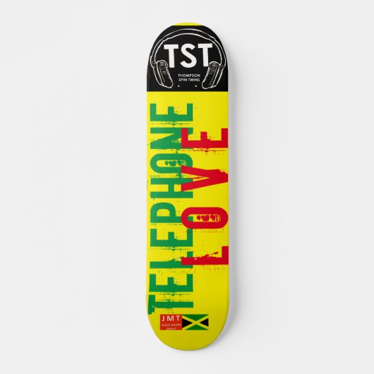 TELEFOON LIEFDE Skateboard, 7¾" Deck Persoonlijk Skateboard (Voorkant)
