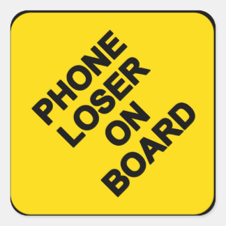 Telefoon Loser aan boord Sticker