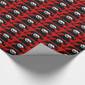 telefoon met zwarte & retroflector cadeaupapier (Hoek)