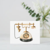 Telefoon Retro Briefkaart (Staand voorkant)