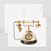 Telefoon Retro Briefkaart (Voorkant / Achterkant)