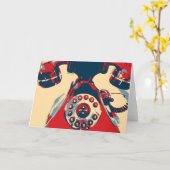 Telefoon Retro Kaart (Gele Bloem)
