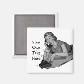 Telefoon Retro Magneet (Voorkant / Achterkant)