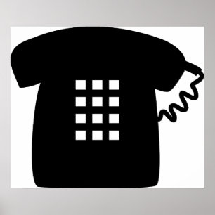Telefoon Retro Poster