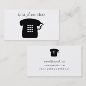 Telefoon Retro Visitekaartje (Voorkant / Achterkant)