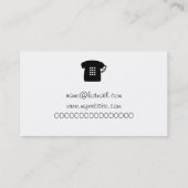 Telefoon Retro Visitekaartje (Achterkant)