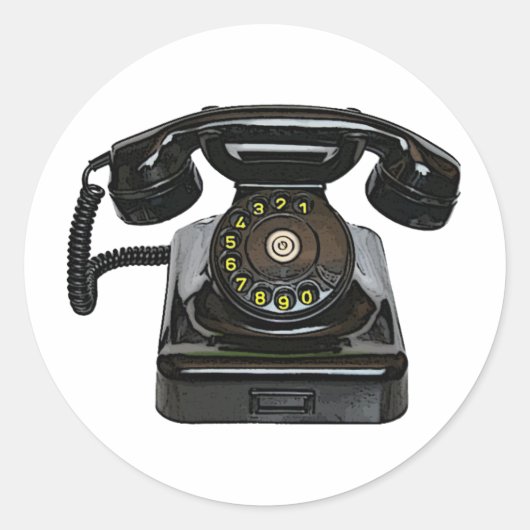  telefoon ronde stickers (Voorkant)