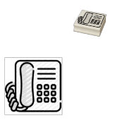 Telefoon Rubberstempel (Gestempeld)