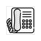 Telefoon Rubberstempel (Afrduk)