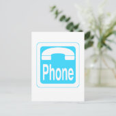 Telefoon_Sign Briefkaart (Staand voorkant)