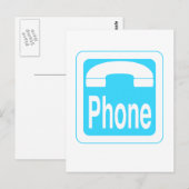 Telefoon_Sign Briefkaart (Voorkant / Achterkant)