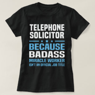 Telefoon solicitor t-shirt