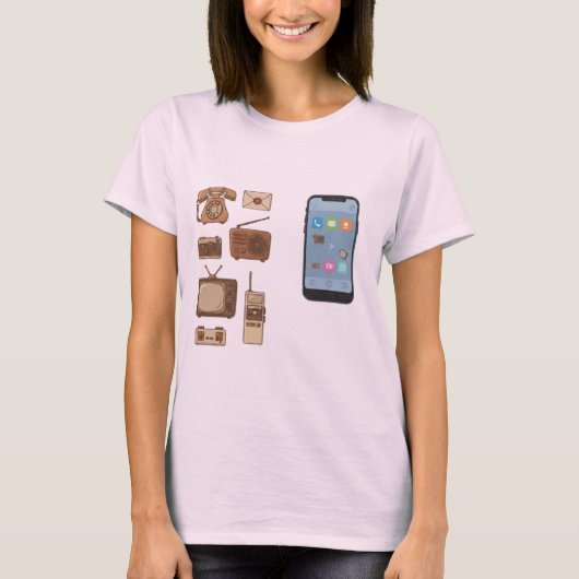 telefoon t-shirt (Voorkant)