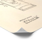 Telefoon Toll 1906 Patent Art Old Peper Poster (Hoek)
