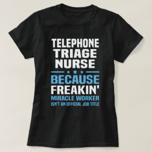 Telefoon Triage-verpleegster T-shirt