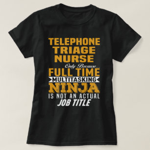 Telefoon Triage-verpleegster T-shirt