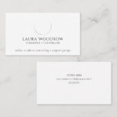 Telefoon van therapeutisch adviseur Online Visitekaartje (Voorkant / Achterkant)