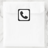 TELEFOON VIERKANTE STICKER (Tas)