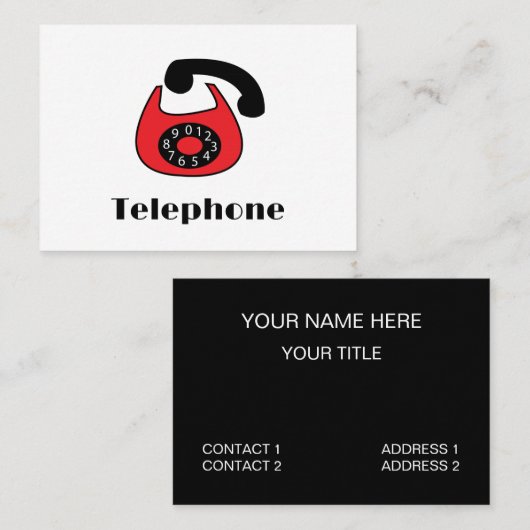Telefoon Visitekaartje (Voorkant / Achterkant)