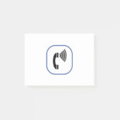 Telefoon volumeregeling post-it® notes (Voorkant)