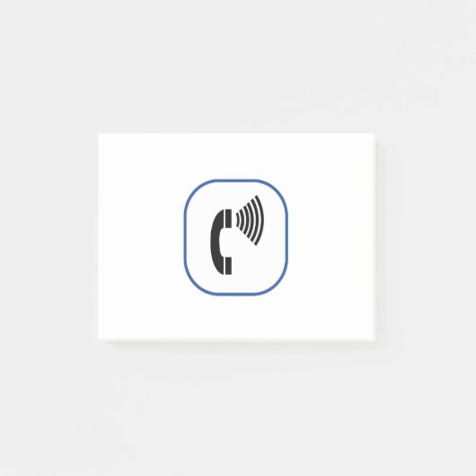 Telefoon volumeregeling post-it® notes (Voorkant)