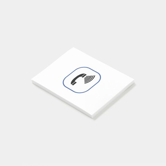 Telefoon volumeregeling post-it® notes (Schuin)