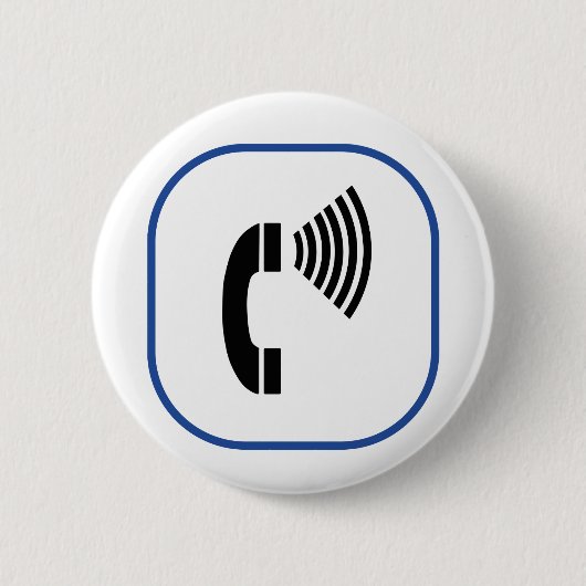 Telefoon volumeregeling ronde button 5,7 cm (Voorkant)